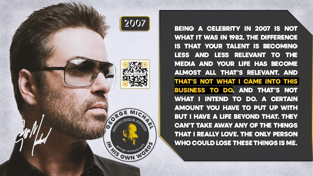 George Michael In His Own Words