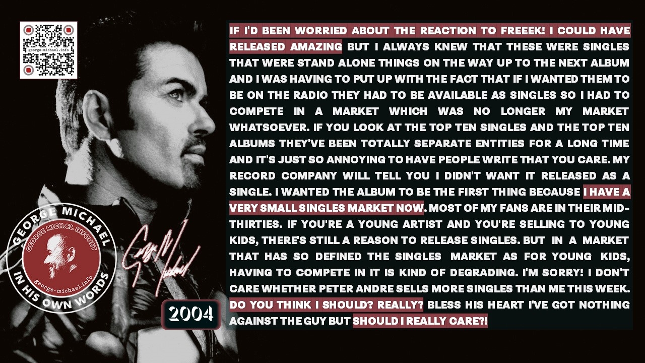 George Michael In His Own Words